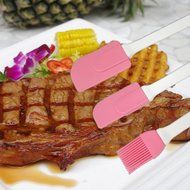 BleuMoo 3PCS Silicone Cream Spatula Cream Brush Baking Oil Brush Mixing Shovel Butter Scraper Flour Scrapers