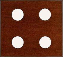 Four Instrument Panel in Mahogany