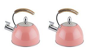 Presley Tea Kettle in Peach, Set of 2 N9