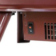 Golden Vantage 20" Freestanding Portable 1500W Adjustable 5200 BTU 2 Setting Tempered Glass Electric Fireplace... N5
