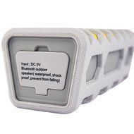 Bluetooth, Waterproof Indoor/ Outdoor Wireless Bluetooth Speakers, Built-In Microphone (Yellow/Gray) Rechargeable...