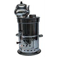 Antique Vintage Russian Turkish Samovar Urn Reproduction + Teapot Samowar Самовар