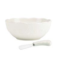 Lenox French Perle Oval Platter, White N52