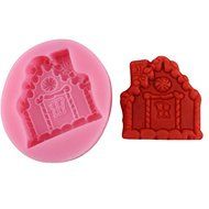 Mr.S Shop Mini Castle-shaped Silicone Mold Fondant Chocolate Cake Decoration Baking Mold DIY Tools N3