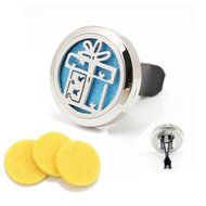Car Air Freshener Add Essential Oils to Our Aromatherapy Diffuser 316L Stainless Steel Gift Locket With Vent Clip N15