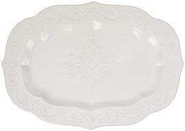 Lenox French Perle Oval Platter, White N65