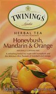 Twinings of London Honeybush, Mandarin &amp; Orange Tea Bags, 20 ct, 1 Box, 1.41 oz (40g)