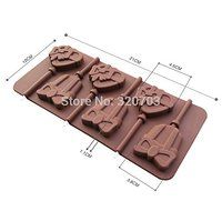 1pcs Food Grade Silicone Material, Love Gift Shape for Chocolate Lollipop Mold, Cake Tools, Cookie , Jelly, Ice...