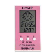 BeGrit Digital Humidity Temperature Indicator Hygrometer with Smile/Unhappy Emotion Icon for Baby Room N6