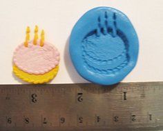 Cake Party Flexible Food Grade Silicone Push Mold for Polymer Clay, Resin,wax,miniature Food,sweets,plaster N2