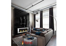 Moda Flame Devant Ventless Bio Ethanol Wall Mounted Fireplace N3