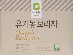 1 X 100% Organic Barley Tea, 10g X 30 Unbleached Teabags, Sugar Free, Caffeine Free N3