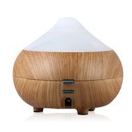 TurnRaise Portable Ultrasonic Aroma Humidifier Aromatherapy Essential Oil Diffuser with 7 color LED Lights(Wood... N9