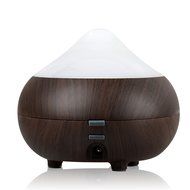 TurnRaise Portable Ultrasonic Aroma Humidifier Aromatherapy Essential Oil Diffuser with 7 color LED Lights(Wood... N11