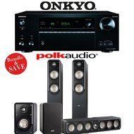 Onkyo TX-NR757 7.2-Channel Network A/V Receiver + Polk Audio S55 + Polk Audio S35 + Polk Audio S15 - 5.0 Home...