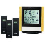 WWVB RCC Wireless Weather Station + 3 Sensor with Air presurre Trend Indicator with Sunrise/Sunset, Moonrise/Moonset... N7