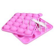 QINF New Silicone Non Stick Cake POP Set Baking Tray Mold Birthday Party 20 Units N3