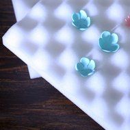 BleuMoo 2Pcs Flower Drying Mats Sponge Pads Cake Fondant Sugarcraft Decoration DIY Tools N3