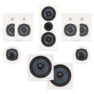 Blue Octave BHT527 In Wall and In Ceiling 7.2 Home Theater Surround Sound Speaker Set N4