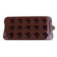 QINF 15 Stars Silicone Mold Chocolate Ice Sugar Craft Cake Mould Tools N2