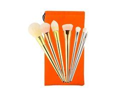 7+12 Pieces Makeup Brush Set Professional Metal Handle Foundation Blending Blush Concealer Eye Face Liquid Powder...