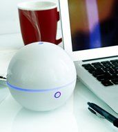 Travel USB Humidifier | Mini Size Essential Oil Aroma Diffuser and Personal Cool Mist Ultrasonic Humidifier by... N4