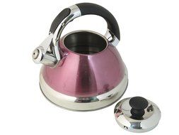 Native Spring 3-Quart Whistling Stainless Steel Tea Kettle Excellent for your Favorite Drink - Purple N6