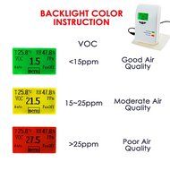 VOC Meter Air Quality Instrument Matrix Dot Display LCD Color Coded Air Quality Indicator N3