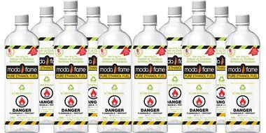 Moda Flame 1 Liter Bio-ethanol Fireplace Fuel (12 Bottles) N2