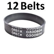 12 Genuine ORECK XL Upright XL 010-0604 Vacuum Cleaner Belts-- 12 Belts