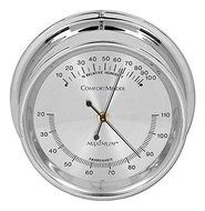 Chrome Hygrometer w Silver Dial - Comfortminder