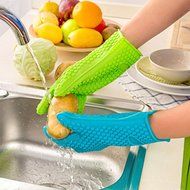 Beauty Clubs 1PC Microwave Baking Tool Heat Resistant Silicone Glove (Rose Red) N8