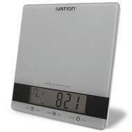 Digital Kitchen Scale w/Timer, Clock, Temperature &amp; RH Levels &ndash; Provides Super Accurate Readings in Ounce, Fluid...