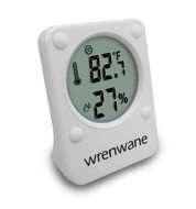 Wrenwane Humidity Monitor Hygrometer Indoor Room Thermometer Fahrenheit Or Celsius White N4