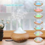 VALYRIA 140ml Aromatherapy Essential Oil Diffuser, Wood Grain N6