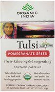 Organic India Tulsi Tea, Pomegranate Green, 18 Count N3
