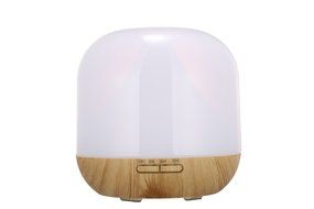ATD Shallow Wooden Grain Cylindrical Aromatherapy Essential Oils Humidifier,Timing function Anion Air purification...