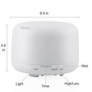 Essential Oil Diffuser, Leofan 200ml Aromatherapy Cool Mist Humidifier with Adjustable Mist Mode, 4 Timer Settings... N2