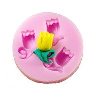 SHINA 2.2cm Tulip Flower Fondant Mold Silicone Sugar Craft Cake Decorating N2