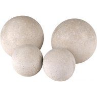 Peterson Gas Logs Decorative Geo Shapes Ivory Sphere Set - Set Of 4