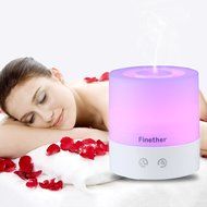 Finether Touch Control USB Portable Ultrasonic Aroma Diffuser with Changing Colored LED Light 98-6A for Home,... N4