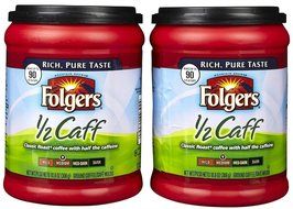 Fresh Taste of Folgers Coffee, Hazelnut Flavored Ground Coffee, Flavorful &amp; Smooth, 11.5 Oz Canister - (2 pk) N12