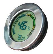 Caliber 4R IV R Gold Bezel Round Digital Hygrometer N3