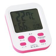 Folk Art Odatime Rose Indoor Digital Thermometer &amp; Hygrometer with MIN/MAX Records &amp; Comfort N4