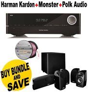 Harman Kardon AVR-1510S 5.1 Audio/Video Receiver + Polk Audio 5.1 TL1600 Speaker System + Monster - Platinum XP... N2