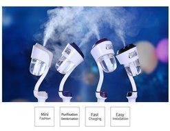 Car Air Humidifier and Aromatherapy Essential Oil Diffuser with Dual USB Purple N3