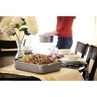 Nordic Ware Pro Cast Traditions Enameled Rectangle Baking Pan, 9.25-Inch by 13-Inch, Midnight Blue N2