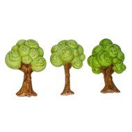 First Impression Molds B248 Cartoon Tree Set Silicone Cake Decorating Mold, Small, Blue N2