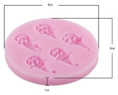 niceeshop(TM) Eiffel Tower Shape DIY Cake Decorating Fondant Silicone Sugar Craft Molds,Random Color N2