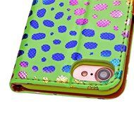 Iphone 7 Plus Wallet Shell Case,Yaheeda[Credit Card Slot] Colorful Shiny Sparkle Polka Dolt Pattern Gold Gilding... N7